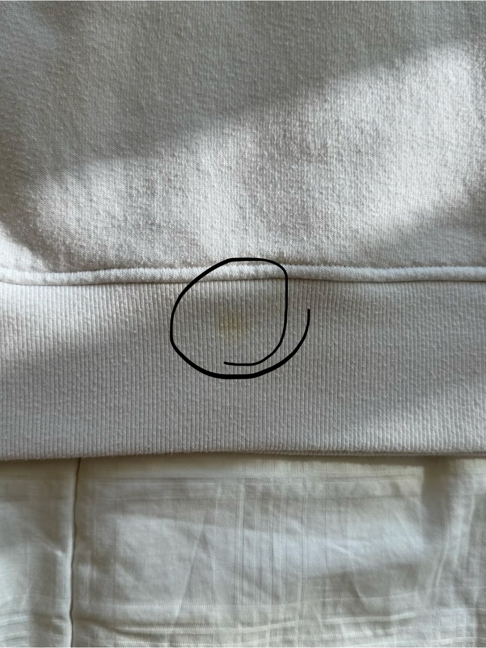 Minimalist AGOLDE Cream Sweatshirt - Picture 7 of 7